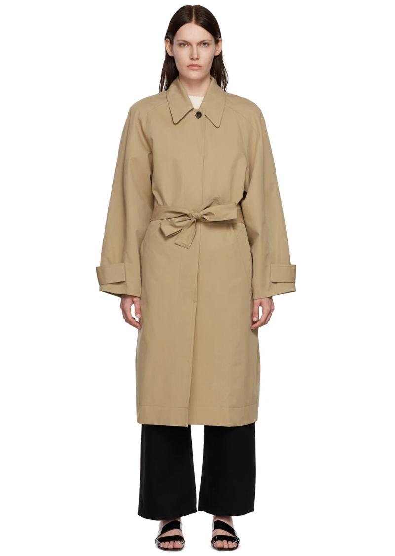 LOW CLASSIC Beige New Armhole Trench Coat  SSENSE
