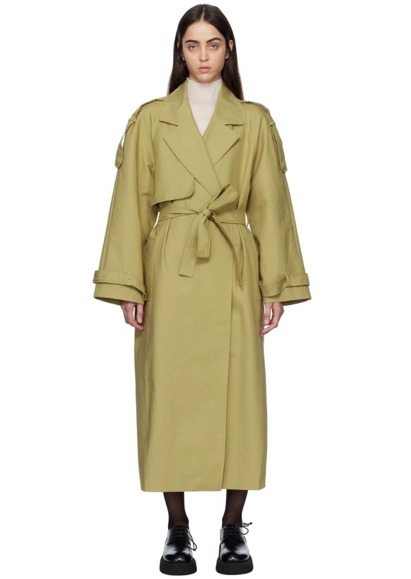 The Frankie Shop Beige Suzanne Trench Coat  SSENSE