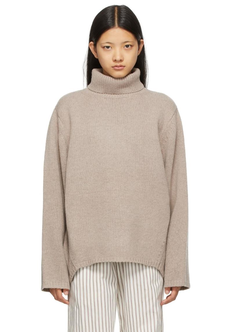 Totême Taupe Wool & Cashmere Sweater  SSENSE